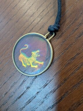Holographic Tiger Necklace - Vintage